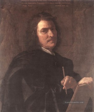  Klassische Kunst - Selbst Porträt 1649 klassische Maler Nicolas Poussin